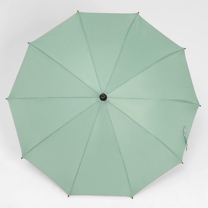 Зонт - трость полуавтоматический «Однотон», 10 спиц, R = 51 см, цвет МИКС - фото 1883687938
