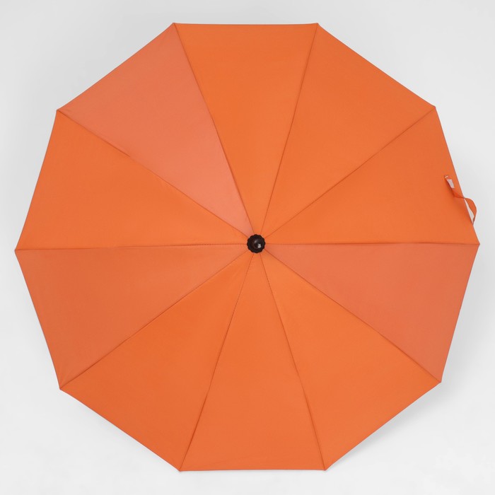 Зонт - трость полуавтоматический «Однотон», 10 спиц, R = 51 см, цвет МИКС - фото 1883687939