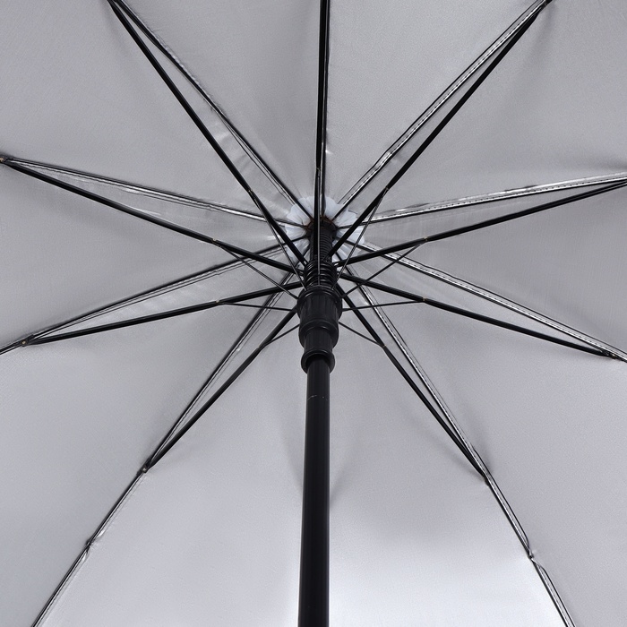 Зонт - трость полуавтоматический «Однотон», 10 спиц, R = 51 см, цвет МИКС - фото 1883687935