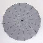 Зонт - трость полуавтоматический «Однотонный», 16 спиц, R = 48 см, цвет МИКС - Фото 5