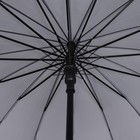 Зонт - трость полуавтоматический «Однотонный», 16 спиц, R = 48 см, цвет МИКС - Фото 6