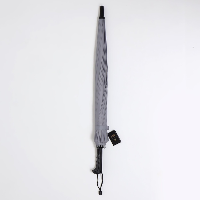 Зонт - трость полуавтоматический «Однотонный», 16 спиц, R = 48 см, цвет МИКС - фото 1883687948
