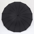 Зонт - трость полуавтоматический «Однотонный», 16 спиц, R = 48 см, цвет МИКС - фото 9412888