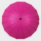 Зонт - трость полуавтоматический «Однотонный», 16 спиц, R = 46 см, цвет МИКС - фото 9194057