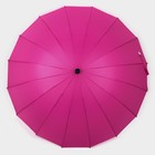 Зонт - трость полуавтоматический «Однотонный», 16 спиц, R = 46 см, цвет МИКС - Фото 6