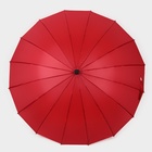 Зонт - трость полуавтоматический «Однотонный», 16 спиц, R = 46 см, цвет МИКС - фото 9194058