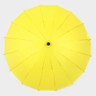 Зонт - трость полуавтоматический «Однотонный», 16 спиц, R = 46 см, цвет МИКС - фото 9194061