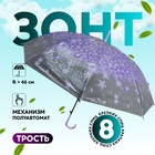 Зонт - трость полуавтоматический «Spring», 8 спиц, R = 46 см, цвет МИКС - фото 321231078
