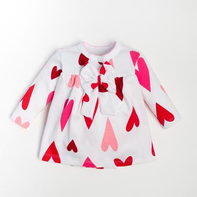 Боди-платье Крошка Я "Сердца" рост 74-80 см