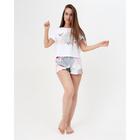 Футболка женская укор. KAFTAN "Цветы" р. 48-50 - фото 37308478