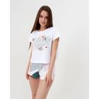 Футболка женская укор. KAFTAN "Цветы" р. 48-50 - фото 37308480