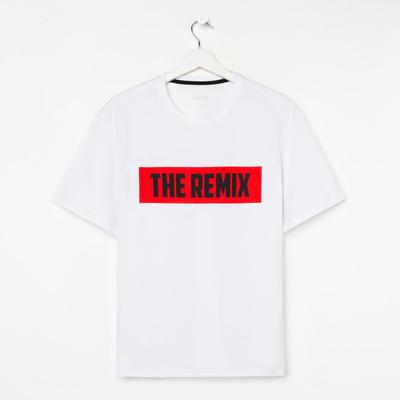 Футболка детская KAFTAN: The remix, белая, размер 30, рост 98-104 см