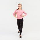 Школьная блузка для девочки, цвет розовый, рост 122 см - Фото 3
