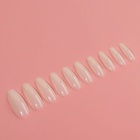 Типсы для наращивания ногтей, 100 шт., форма балерина, полное покрытие, в контейнере, молочные - Фото 4