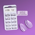 Типсы для наращивания ногтей, 100 шт., форма овал, полное покрытие, в контейнере, прозрачные - Фото 2