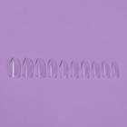 Типсы для наращивания ногтей, 100 шт., форма овал, полное покрытие, в контейнере, прозрачные - Фото 3