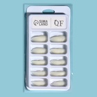 Типсы для наращивания ногтей, 100 шт., форма овал, полное покрытие, контейнере, молочные - Фото 5