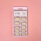 Типсы для наращивания ногтей, 100 шт., форма балерина, короткая контактная зона, в контейнере, бежевые - Фото 4