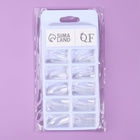 Типсы для наращивания ногтей, 100 шт., форма миндаль, короткая контактная зона, прозрачные - Фото 4