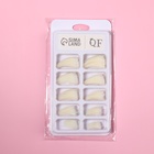 Типсы для наращивания ногтей, 100 шт., форма стилет, короткая контактная зона, в контейнере, молочные - Фото 4