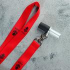 Персональный мундштук для кальяна, 6*1,5см,  лента красная - Фото 3