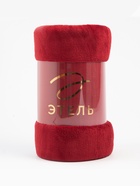 Плед «Этель», 180×200 см, корал-флис, бордовый - Фото 8