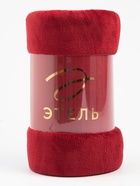 Плед «Этель», 180×200 см, корал-флис, бордовый - Фото 5