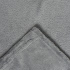 Плед Этель 180*200 см, цв. серый, 100% п/э, корал-флис , 220 гр/м2 - Фото 4