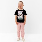 Футболка детская "Minnie" Минни Маус, рост 110-116, цвет чёрный - Фото 2