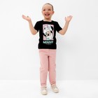Футболка детская "Minnie" Минни Маус, рост 110-116, цвет чёрный - Фото 5