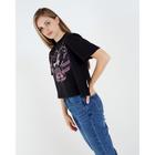 Футболка укороченная «Королева» Злодейки, цвет чёрный - Фото 4