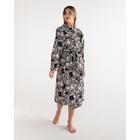 Халат женский удлинённый Этель «Леопард», размер 46-48, вафля 200 г/м², хлопок - Фото 2