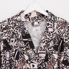 Халат женский удлинённый Этель «Леопард», размер 46-48, вафля 200 г/м², хлопок - Фото 7