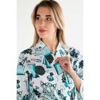 Халат женский Этель «Mint mood» рукав 3/4, размер 42-44, вафля 200 г/м², 100% хлопок - Фото 2