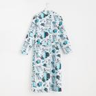 Халат женский удлинённый Этель «Mint mood», размер 46-48, вафля 200 г/м², хлопок - Фото 8