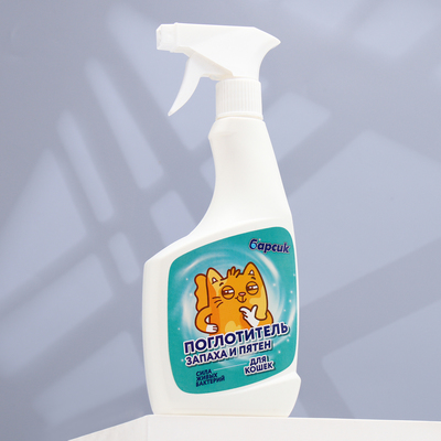 Поглотитель запаха и пятен для владельцев кошек "Барсик", 500 мл