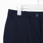 Школьные брюки для девочки, цвет тёмно-синий, рост 164 см - Фото 2