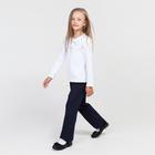Школьные брюки для девочки, цвет синий, рост 122 см - Фото 1
