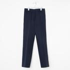 Школьные брюки для девочки, цвет синий, рост 122 см - Фото 5
