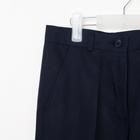 Школьные брюки для девочки, цвет синий, рост 122 см - Фото 6