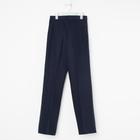 Школьные брюки для девочки, цвет синий, рост 122 см - Фото 7