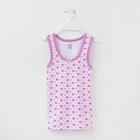 Майка для девочки, цвет белый, рост 92-98 см - Фото 1