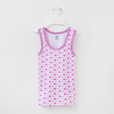 Майка для девочки, цвет белый, рост 104-110 см