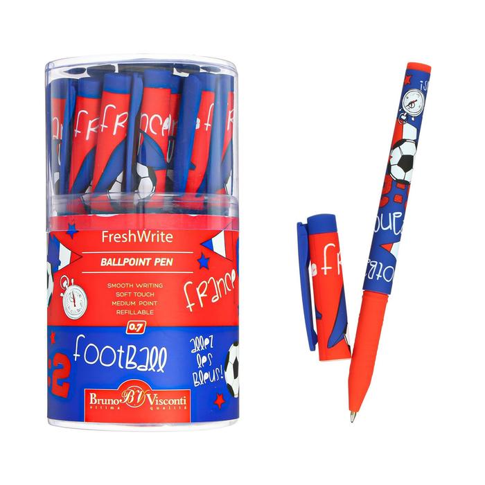 Ручка шариковая FreshWrite Футбол.Чемпионы.Франция, 0,7 мм, синие чернила