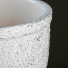 Горшок для цветов «Белое серебро», 2.4 л, d=17 см, h=17.4 см, керамика, с поддоном, белый - Фото 2