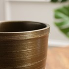 Горшок для цветов «Чёрное золото», керамический, с поддоном, 2.4 л - Фото 3