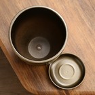 Горшок для цветов «Чёрное золото», керамический, с поддоном, 2.4 л - Фото 5