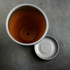 Горшок цветочный с поддоном 2.4 л, серый керамика, «Серебро» (М) - Фото 3