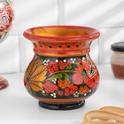 Деревянная ваза сухоцветов, 12×12 см, 600 мл, хохлома - Фото 1