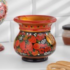 Деревянная ваза сухоцветов, 12×12 см, 600 мл, хохлома - Фото 2